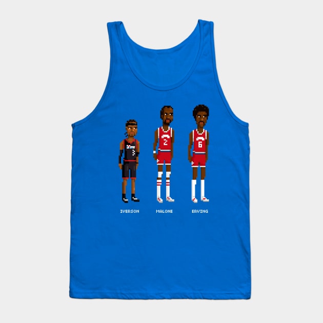 Retro 76ers Tank Top by PixelFaces